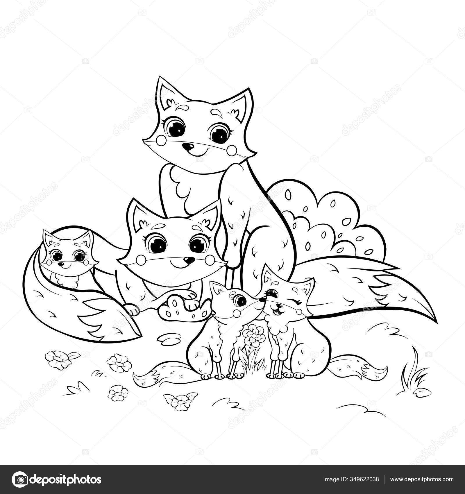 Desenho de Animais Para Colorir de Raposa