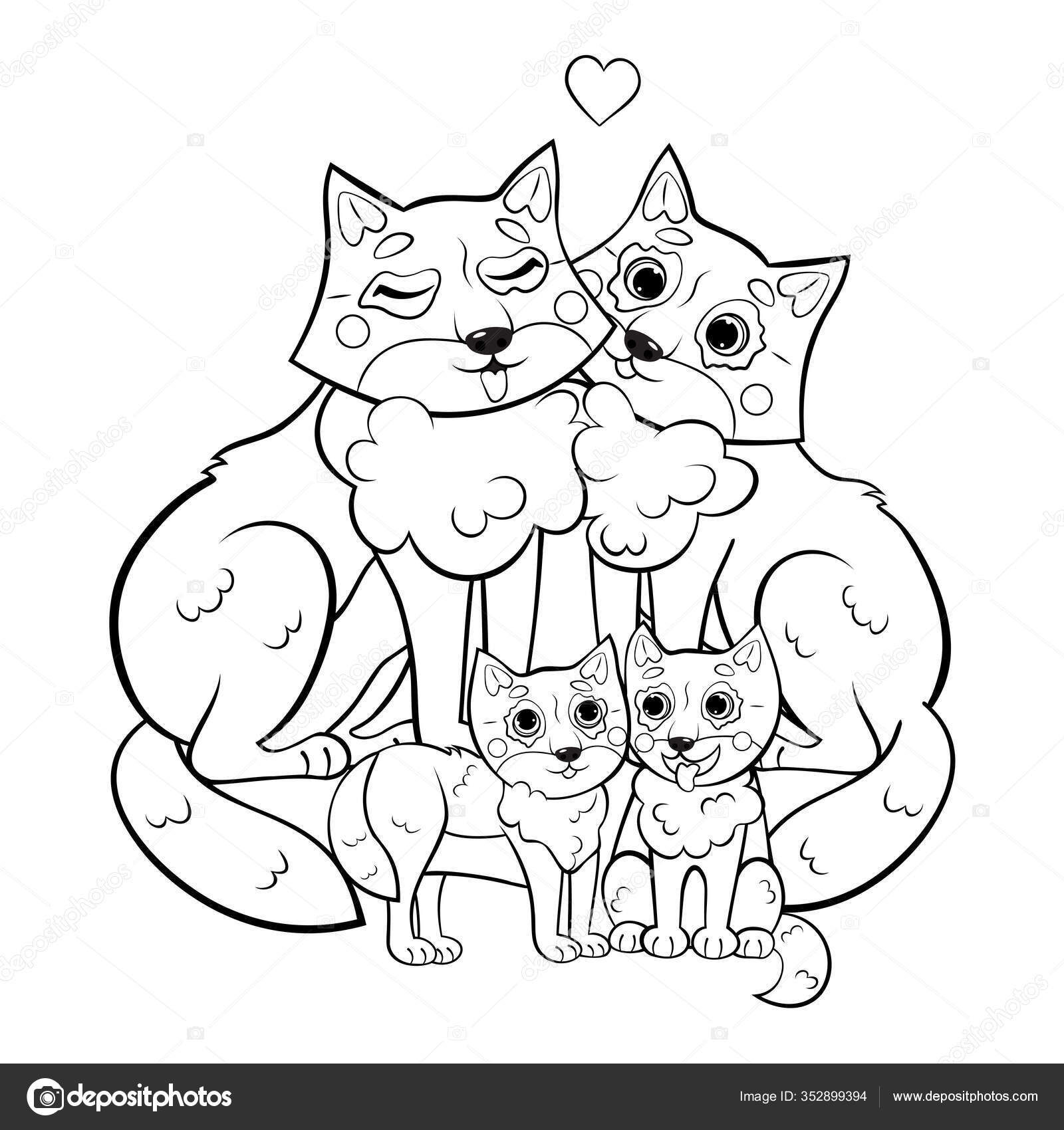 Família de Gatos - Família de Super-Heróis Desenho Animado em Português  Brasil 