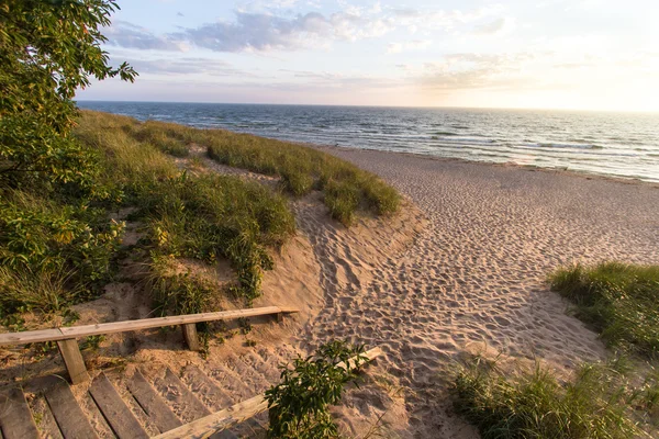 Michigan yaz plaj tatil — Stok fotoğraf