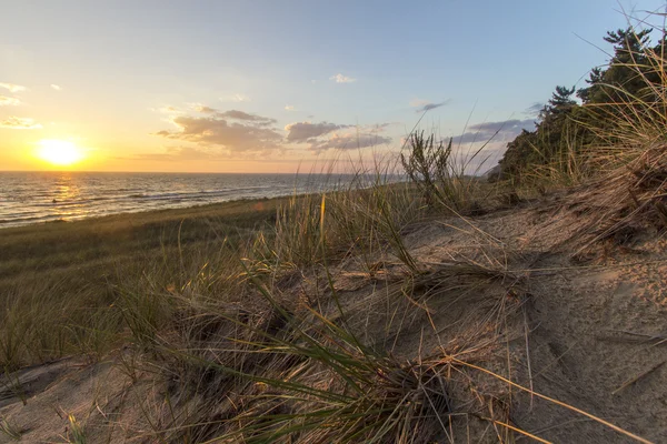 Zomer strand zonsondergang Horizon — Stockfoto