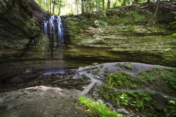 Enchanted Michigan Waterfall — Stock Photo, Image