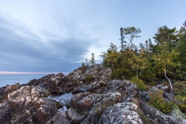 Cliffs Michigan Gölü çift sahilde