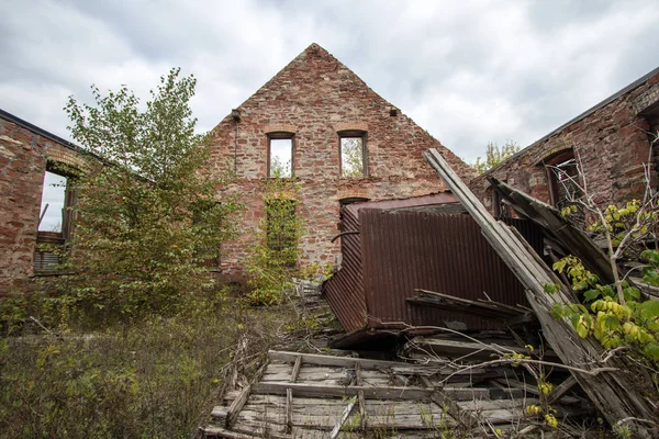 Extérieur De La Mine De Cuivre Quincy Abandonnée Au Michigan — Photo