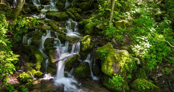 Großer rauchiger Berg-Nationalpark-Wasserfall — Stockfoto