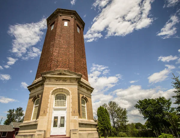 Historische Manistique Waterwerken Historische Toren Van Manistique Waterwerken Opereert Als — Stockfoto