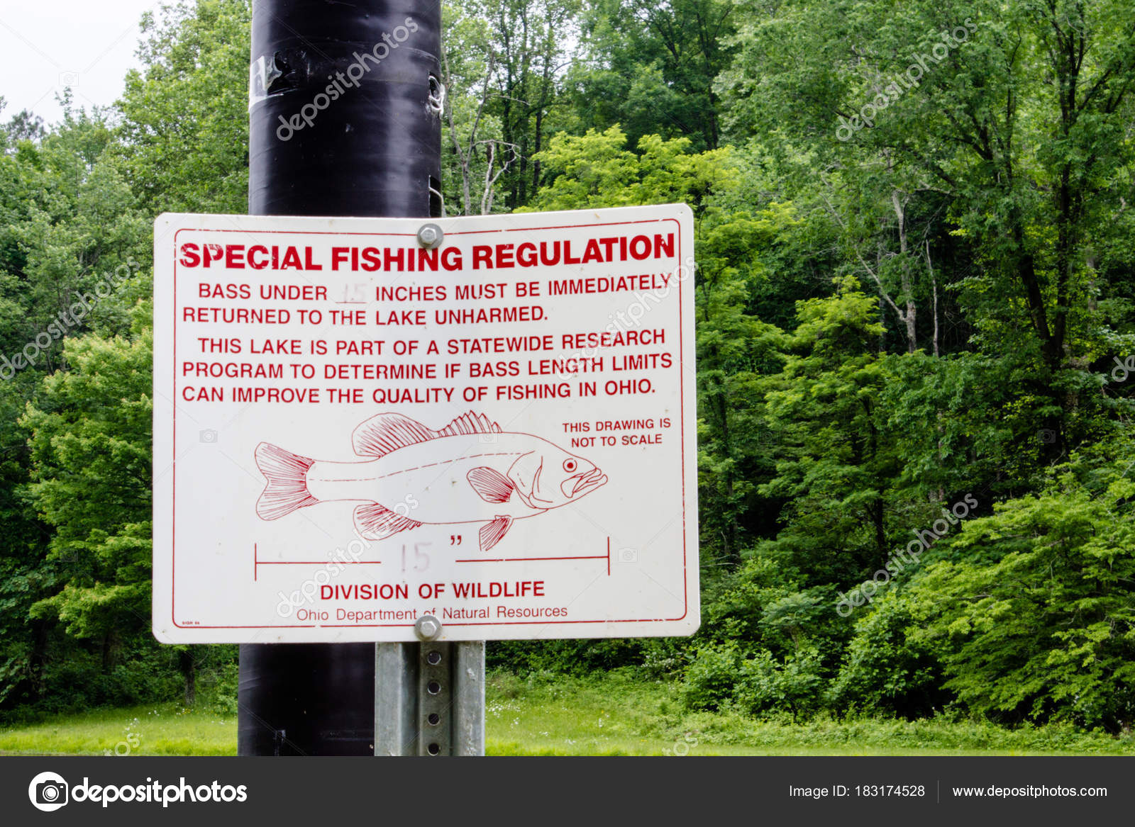 Fishing Ohio State Parks Fishing Regulations Sign Posted Division