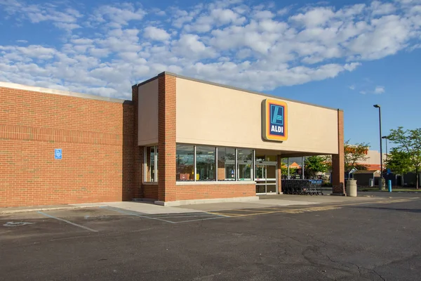 Fort Gratiot Michigan États Unis Mai 2017 Extérieur Supermarché Aldi — Photo