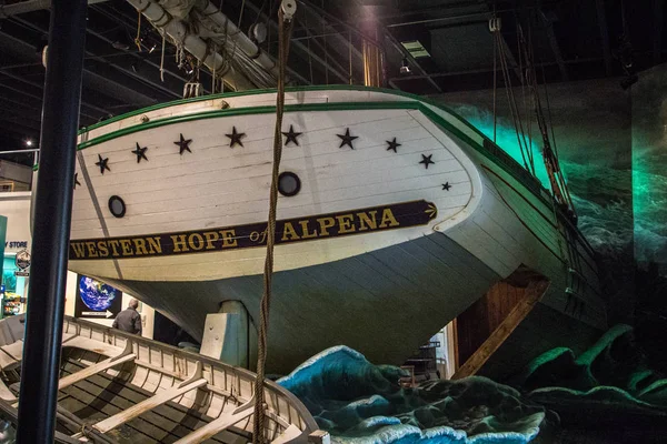 Alpena Michigan Usa Oktober 2019 Replica Van Een Historische Houten — Stockfoto