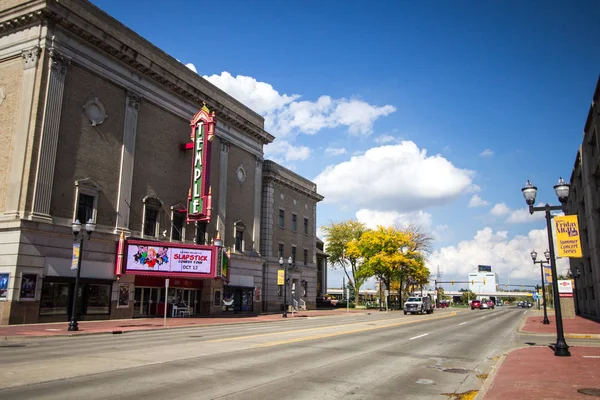 Saginaw Michigan Usa October 2018 Streets Downtown Saginaw Michigan Historic — Stock Photo, Image