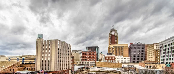 Downtown Lansing Michigan Panoramic Cityscape Lansing Est Capitale État Michigan — Photo