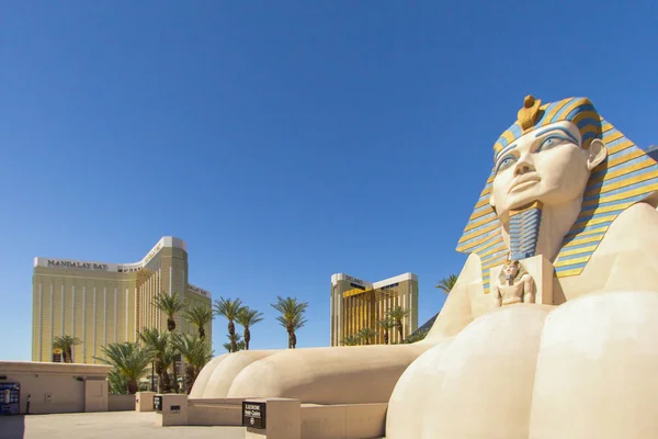 Las Vegas Nevada Usa May 2019 Close Famous Luxor Sphinx — Stock Photo, Image