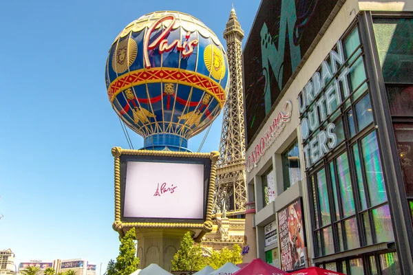 Las Vegas Nevada États Unis Mai 2019 Chapiteau Logo Paris — Photo