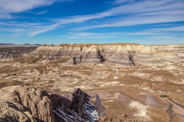 Painted Desert Petrified Forest National Park Величезний Пустельний Краєвид Гір — стокове фото