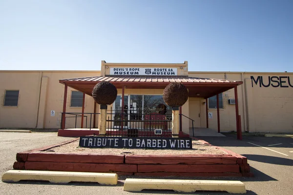 Mclean Texas Usa February 2020 Exterior Devils Rope Route Museum — Stock Photo, Image