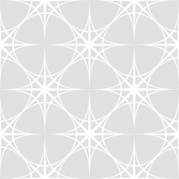 Symmetric seamless pattern of abstract white elements on a gray background. Vector eps10. — Stock Vector