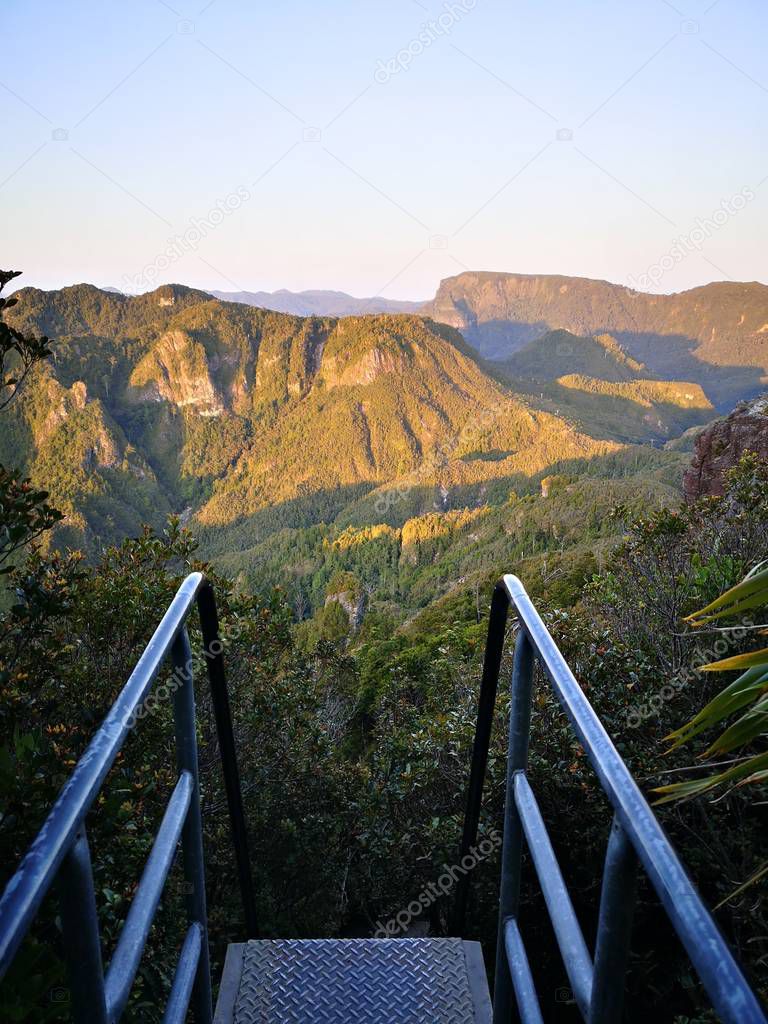 Hiking the Coromandel Pinnacles, early morning return after watching the sun rise