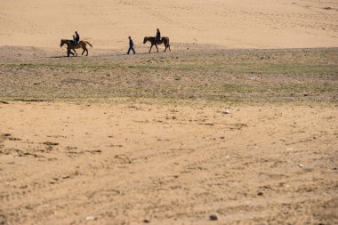 Hebei Guanting çöl manzara alanı