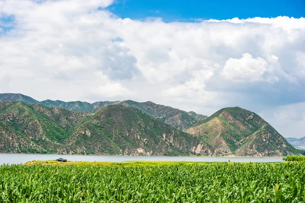 Hebei Akagawa Yunzhou Reservoir Paesaggio — Foto Stock