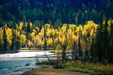 Sincan Kanas nehir sahne