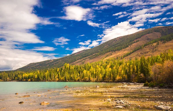 Paysage du lac Kanas du Xinjiang — Photo