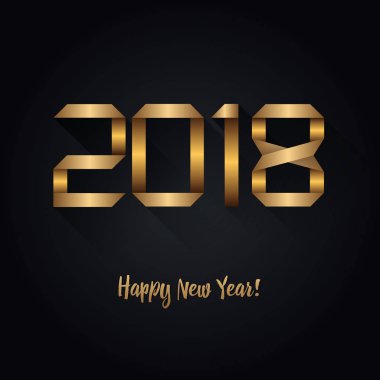 2018 mutlu yeni yıl arka plan mevsimlik el ilanları ve tebrik kartı veya Noel temalı davetler için