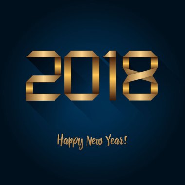 2018 mutlu yeni yıl arka plan mevsimlik el ilanları ve tebrik kartı veya Noel temalı davetler için