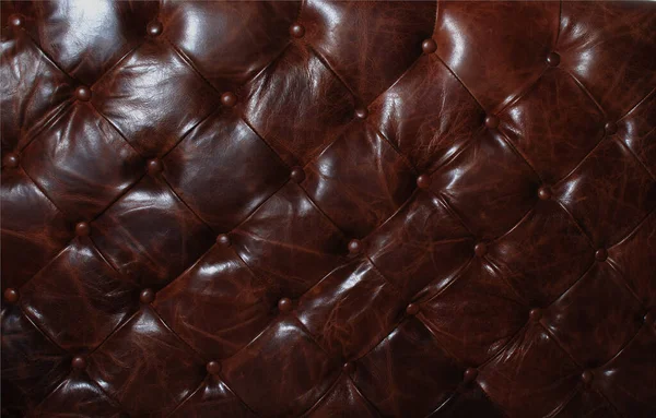 Brown Leather Sofa Texture Background