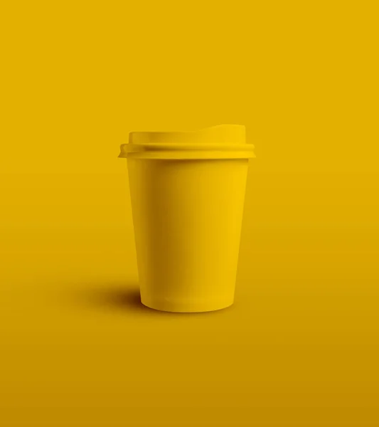 Kaffee Papier Tasse Attrappe — Stockfoto