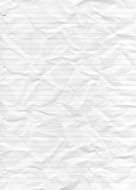 Beyaz Buruşuk Kağıt Dokular Arkaplanı