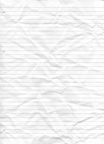 Biały Pognieciony Tło Tekstury Papieru — Zdjęcie stockowe