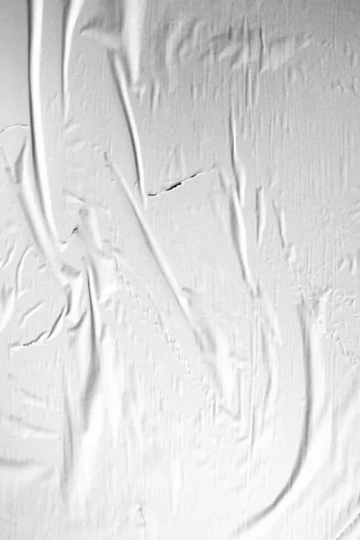 Cola Branca Crumpled Textura Papel — Fotografia de Stock