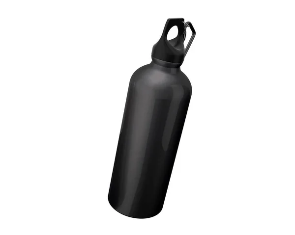 Чорна Спортивна Пляшка Високою Роздільною Здатністю — стокове фото