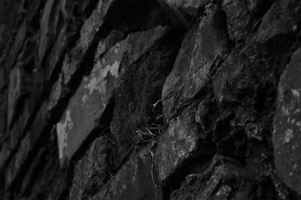 Dark Stone Wall Texture Hohe Auflösung — Stockfoto