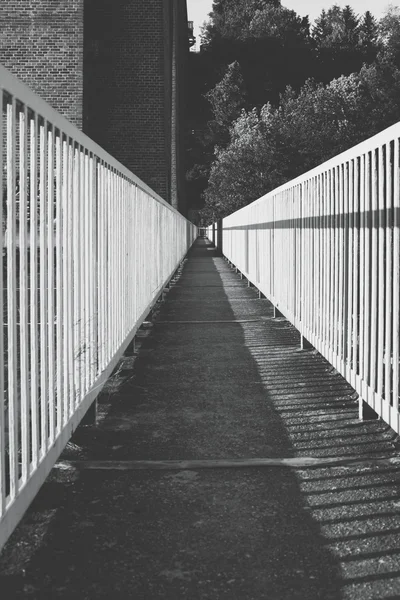 Tampilan bridge railings — Stok Foto