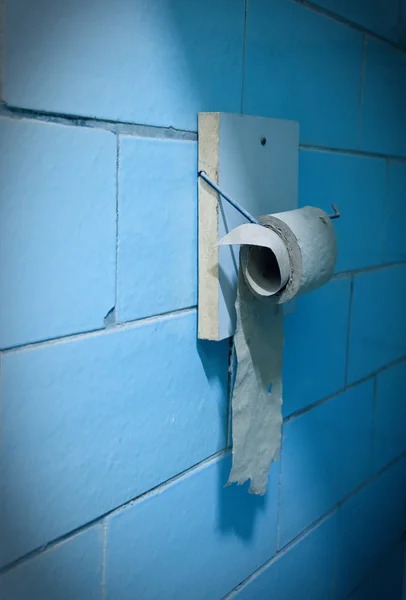 Old toilet paper roll — Stock Photo, Image
