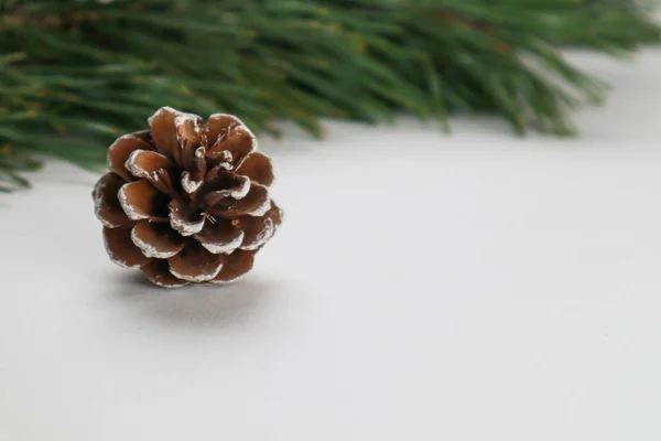 Nouvel an flatlay veille. Arbre de Noël et décorations. 2020. Merr ! — Photo