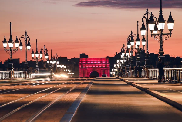 Ponte di Pont de Pierre, Bordeaux — Foto Stock