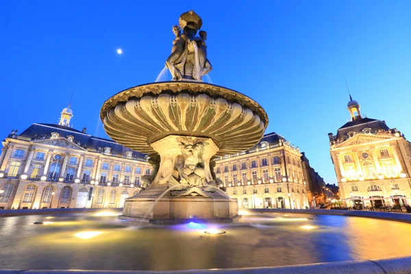 Place de la Bourse, Bordeaux, Frankrijk — Stockfoto