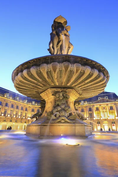 Place de la Bourse, Bordeaux, Fransa — Stok fotoğraf