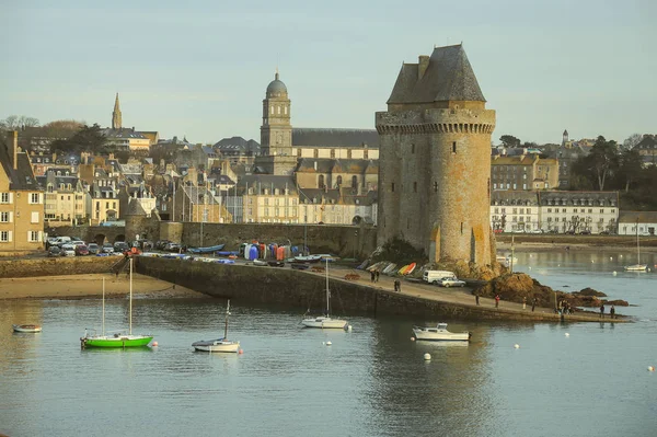 Żołnierzem wieża w mieście Saint-Malo — Zdjęcie stockowe