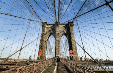  Güzel bir gün, New York Brooklyn Köprüsü