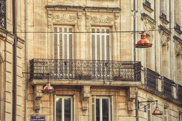 Street view van de oude stad in Bordeaux stad, Frankrijk Europa — Stockfoto