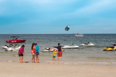  Turistler aktiviteler Hua Hin, Tayland plaj keyfini çıkarın