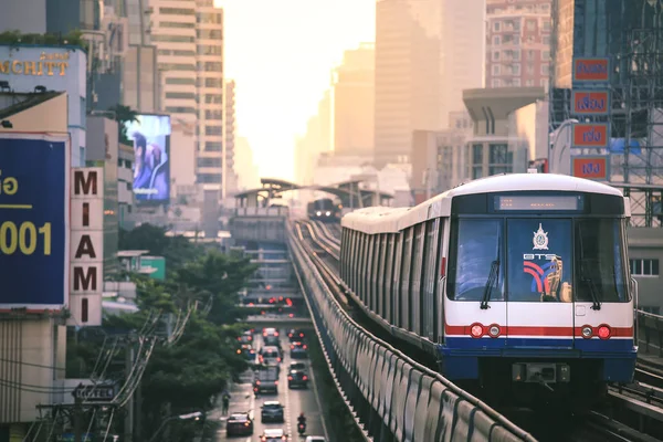 Τρένο του ουρανού BTS στην Μπανγκόκ — Φωτογραφία Αρχείου