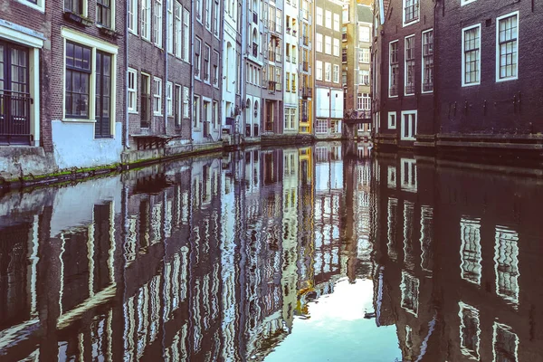 Amsterdam Buildings Water Pays Bas — Photo