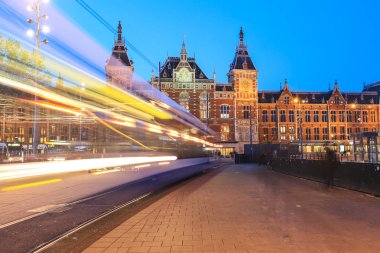 Gece Amsterdam şehir 