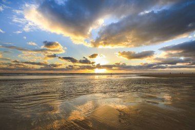 Doğa arkaplanı için gün batımı gökyüzü 