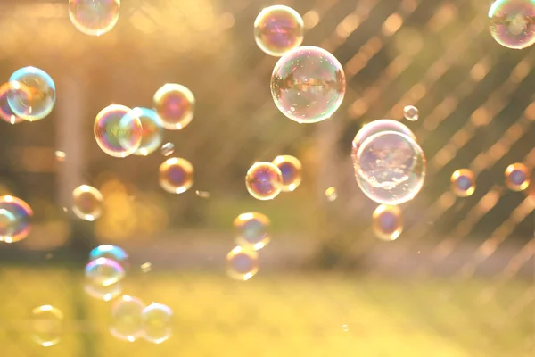 sabun köpüğü havada yüzer