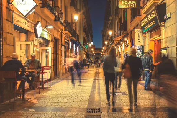 Ajaccio ciudad por la noche, Córcega del Sur Francia — Foto de Stock