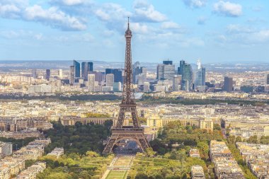 Eiffel kulesine yukarıdan bak, Paris, Fransa